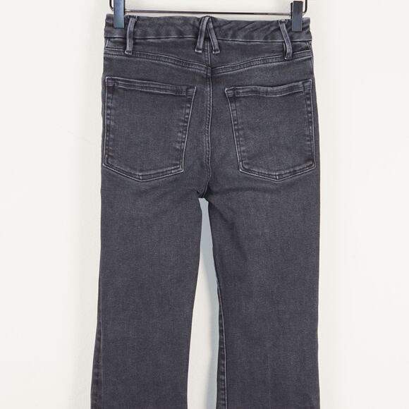 Good American Good Classic Black162 Boot Cut Stretch Jeans Sz 2 / 26 - Picture 4 of 10